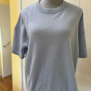 Nordstrom Baby Blue100% Cashmere Crewneck Sweater XL